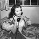 Margaret Lockwood, star of the film “The Wicked Lady” during a series of trans-Atlantic telephone interviews with American newspapers on Dec. 4, 1946.